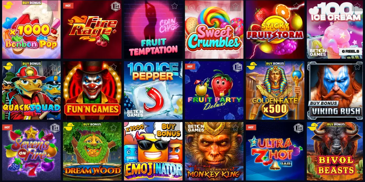 rollizor casino popular slots